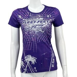 Pearl Izumi Shirt Womens Small Purple Graphic Fleet Fleet Sports Orlando Cycling